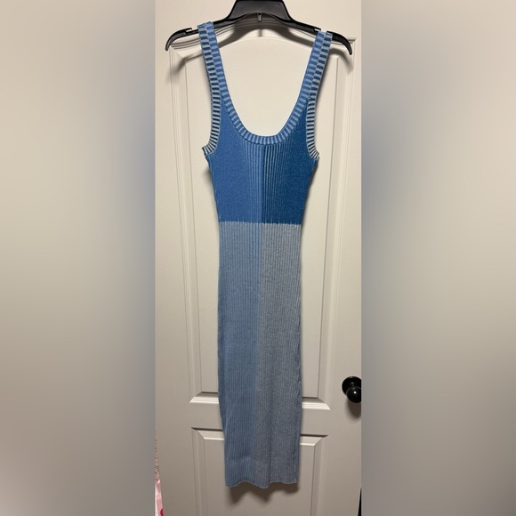 Lulus Dresses & Skirts - Lulu's Striped Blue Knit Dress